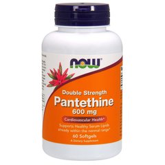 Витамин В5 Пантетин Pantethine Now Foods 600 мг 60 капсул