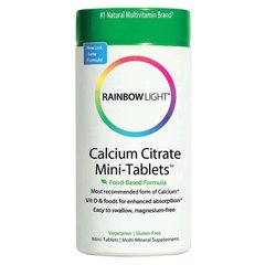 Цитрат кальция Calcium Citrate Mini-Tablets Rainbow Light 120 таблеток