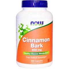 Кора корицы Cinnamon Bark Now Foods 600 мг 240 капсул