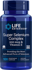 Селен с витамином Е Super Selenium Life Extension комплекс 100 капсул