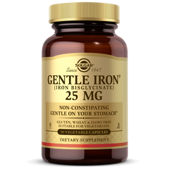 Железо Gentle Iron Solgar 25 мг 90 капсул