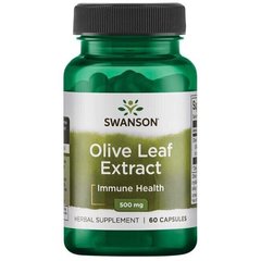 Экстракт оливковых листьев Olive Leaf Extract Swanson 500 мг 60 капсул