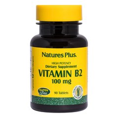 Витамин В2 Рибофлавин Vitamin B2 Nature's Plus 100 мг 90 таблеток