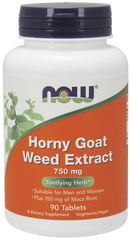 Фотография - Горянка с макой Horny Goat Weed Now Foods экстракт 750 мг 90 таблеток