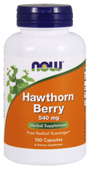 Боярышник Hawthorn Berry Now Foods 540 мг 100 капсул