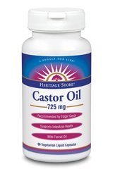 Касторовое масло Castor Oil Heritage Store 725 мг 60 капсул