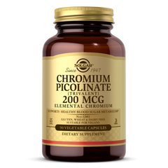 Хром пиколинат Chromium Picolinate Solgar 200 мкг 90 капсул