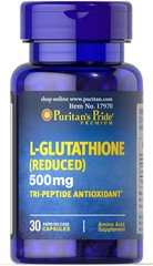 Глутатион L-Glutathione Puritan's Pride 500 мг 30 капсул