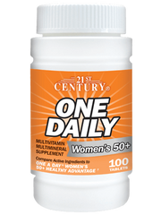 Фотография - Витамины для женщин 50+ One Daily Woman's 50+ Multivitamin Multimineral 21st Century 100 таблеток