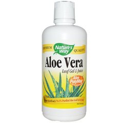 Сок и гель алоэ вера Aloe Vera Leaf Gel & Juice Nature's Way 1 л