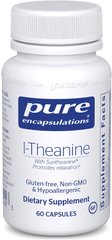 L-Теанин l-Theanine Pure Encapsulations 200 мг 60 капсул