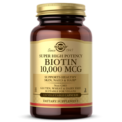 Витамин В7 Биотин Biotin Solgar 10000 мкг 120 капсул