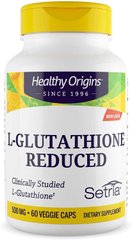 L-Глутатион L-Glutathione Reduced Setria Healthy Origins 500 мг 60 капсул