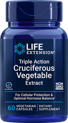 Растительный экстракт с ресвератролом Triple Action Cruciferous Vegetable Extract Life Extension 60 капсул