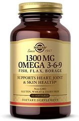 Фотография - Риб'ячий жир Омега 3 6 9 EFA Omega 3-6-9 Solgar 1300 мг 60 капсул