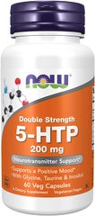 5-НТР 5-гидрокси L-триптофан Now Foods 200 мг 60 капсул