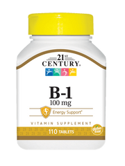 Витамин В1 Тиамин Vitamin B1 21st Century 100 мг 110 таблеток